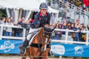 Gemma Stevens and Chilli Morning IV at the Eventing World Championships